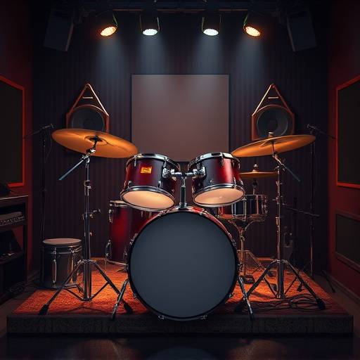 Drum set icon representing drum recording