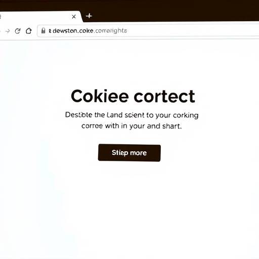 Example of a cookie consent banner displayed on a website