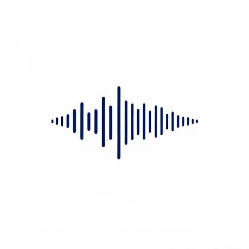 Sound wave being cleaned up icon representing audio restoration services